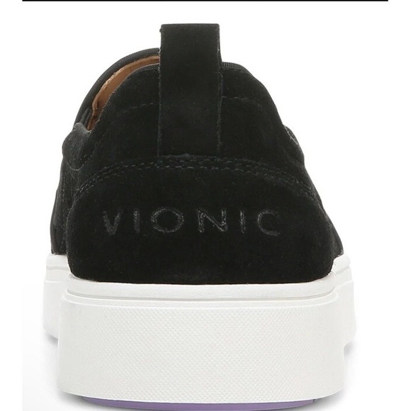 Vionic Kimmie Perf Sneaker Womens 8.5 Black‎ Arch Support New - Picture 4 of 10